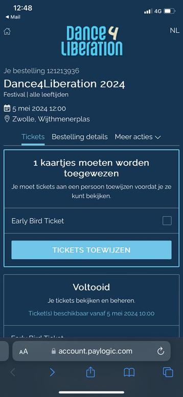 Dance 4 Liberation Zwolle Ticket