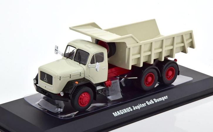 Jsn IXO 1:43 Magirus Jupiter 6x6 kipper grijs, Hobby en Vrije tijd, Modelauto's | 1:43, Nieuw, Auto, Overige merken, Verzenden