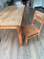 Teakhouten keuken tafel, Ophalen, Gebruikt, 4 tot 6 stoelen