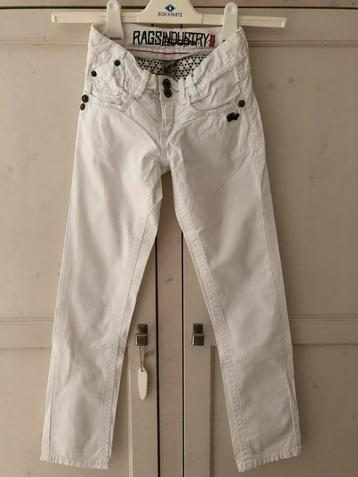 Witte meisjes jeans Rags Industry maat 140 beschikbaar voor biedingen