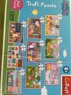 Peppa Pig Puzzels - 9 in 1 Trefl, Ophalen of Verzenden, Meer dan 50 stukjes, Zo goed als nieuw, 4 tot 6 jaar