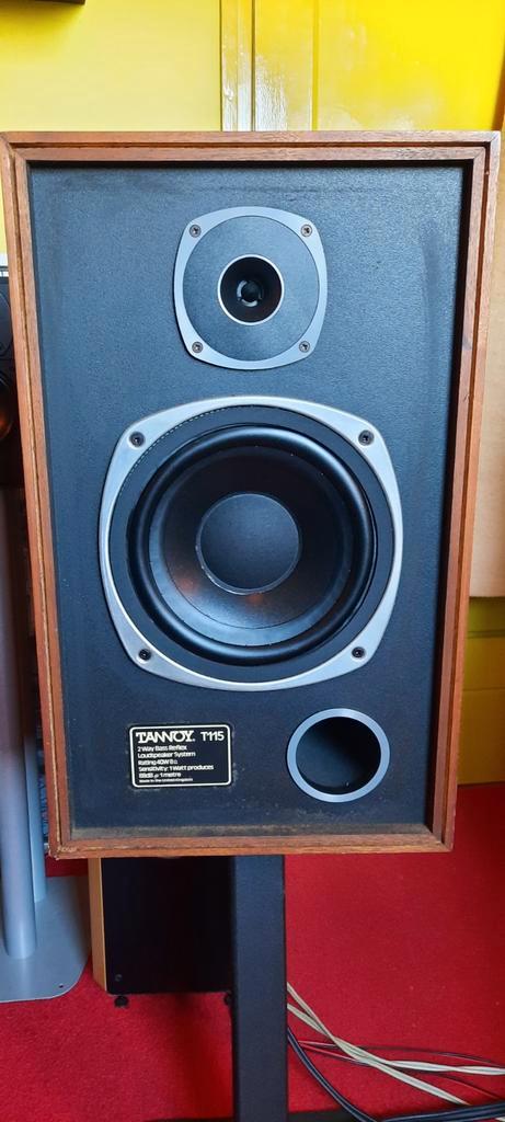 Te koop Tannoy T115 luidsprekers koopje ✅️, Audio, Tv en Foto, Luidsprekers, Gebruikt, Front, Rear of Stereo speakers, 60 tot 120 watt
