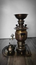 Antieke Samovar met Theepot, Antiek en Kunst, Ophalen of Verzenden