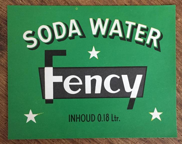 Etiket Soda Water Brouwerij De Valk-Van Nieuwkuyk, Antiek en Kunst, Curiosa en Brocante, Ophalen of Verzenden