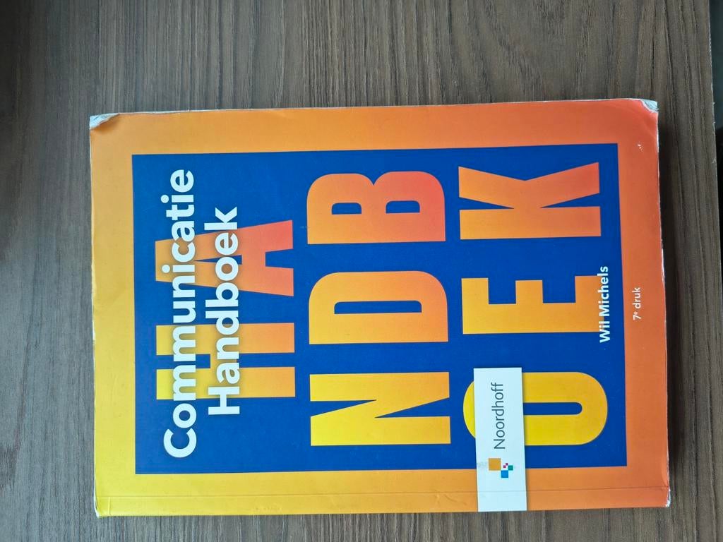 Communicatie Handboek Wil Michels Druk 7, Ophalen of Verzenden, Beta, Gelezen, HBO