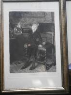 Sataisfactie, Ets van Oldewelt,SCHEEN, Bellen Blazende Jonge, Antiek en Kunst, Ophalen
