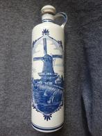 Vintage blauwe Delftse Keramische Flessenkaraf., Ophalen of Verzenden