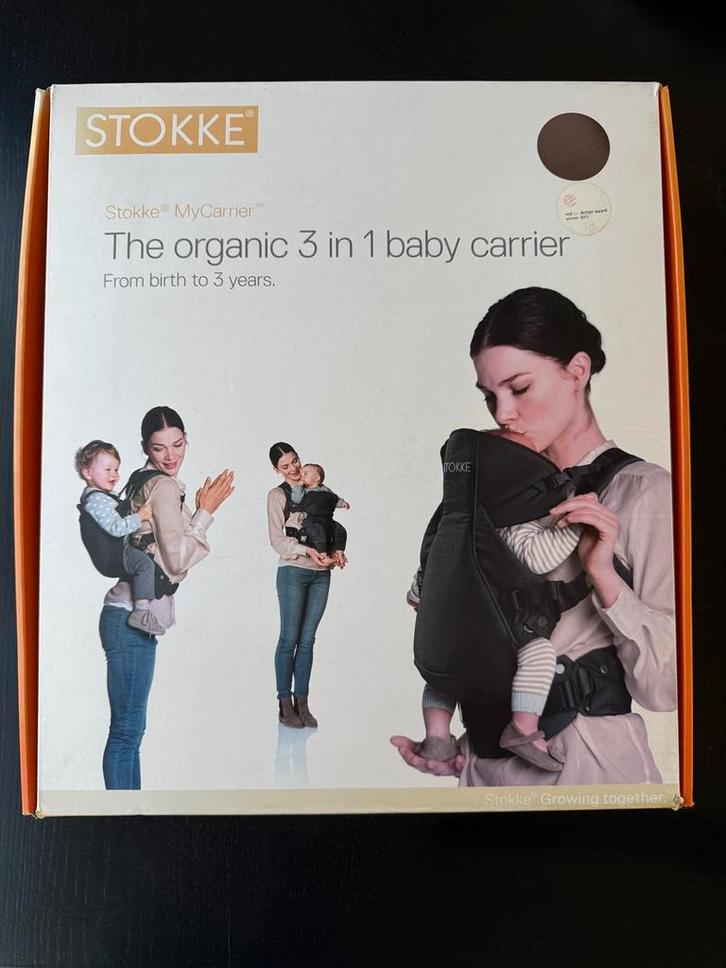 Stokke Organic 3 in 1 Carrier, Kinderen en Baby's, Babydragers en Draagdoeken, Zo goed als nieuw, Draagzak, Buik, Rug of Zij, Overige merken