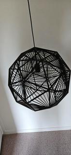 een Philips Mohair hanglamp in het zwart., Huis en Inrichting, Lampen | Lampenkappen, Ophalen, Zo goed als nieuw, Zwart, Rond