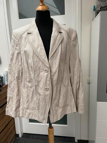 Basler jasje colbertje nieuw mt 48 beige gestreept NP 289€   beschikbaar voor biedingen