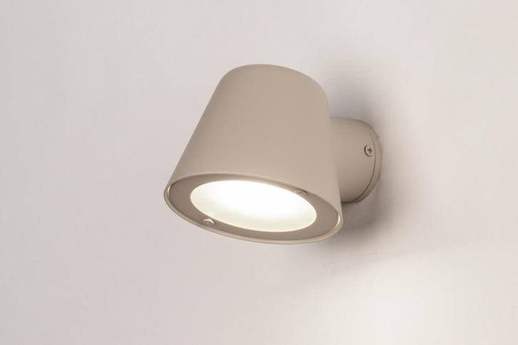 buitenlamp woonkamer wandlamp taupe tuin bed bank lamp, Huis en Inrichting, Lampen | Wandlampen, Nieuw, Metaal, Ophalen of Verzenden
