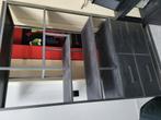 Mangohout stalen vakkenkast, Huis en Inrichting, Kasten | Wandmeubels, Ophalen, Gebruikt, Minder dan 150 cm, 150 tot 200 cm