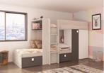 Maxim Multifunctioneel Stapelbed - 90x190 - Antraciet