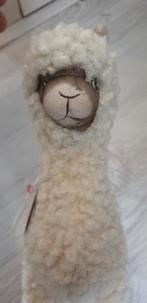 beeld alpaca wit of grijs steen beplakt met stof, Ophalen of Verzenden, Nieuw, Dier