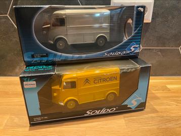 2x Citroën HY Solido 1:18 – Service & Vitre (nieuwstaat) beschikbaar voor biedingen