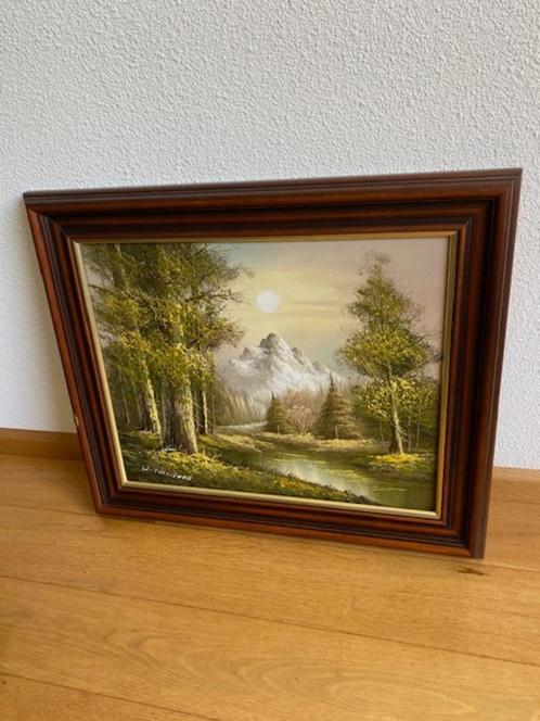 Mooi olieverfschilderij Troodos gebergte Cyprus, Antiek en Kunst, Kunst | Schilderijen | Klassiek, Ophalen