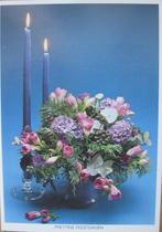voor het kind - bloemstuk met twee blauwe kaarsen - 1985, Verzenden, 1980 tot heden, Gelopen, Overige thema's
