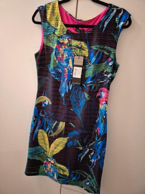 Smashed Lemon Jurk - Tropische Print - Maat M, Kleding | Dames, Jurken, Nieuw, Maat 38/40 (M), Overige kleuren, Boven de knie