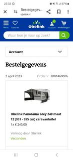 Caravanluifel maat 12, Caravans en Kamperen, Caravan accessoires, Ophalen of Verzenden, Zo goed als nieuw
