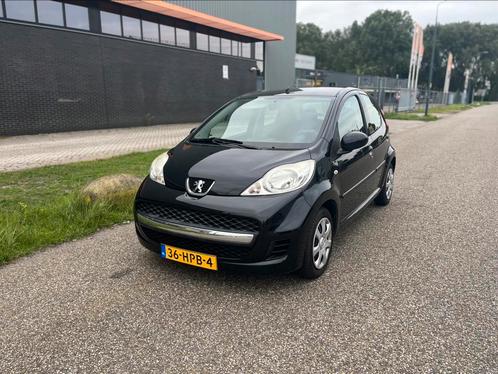 Peugeot 107 1.0 12V 5DR 2009 Zwart, Auto's, Peugeot, Particulier, Benzine, A, Hatchback, Handgeschakeld, Origineel Nederlands