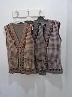 Vintage Damesvest met Zakken - Onesize, Maat 38/40 (M), Bruin, Nieuw, Ophalen of Verzenden