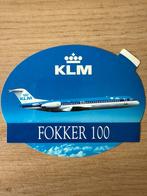 KLM sticker Fokker 100, Verzenden, Zo goed als nieuw, Overige typen