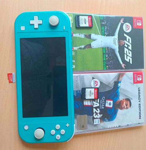 Nintendo switch  met games, Spelcomputers en Games, Spelcomputers | Nintendo Switch Lite, Zo goed als nieuw, Overige kleuren, Ophalen of Verzenden