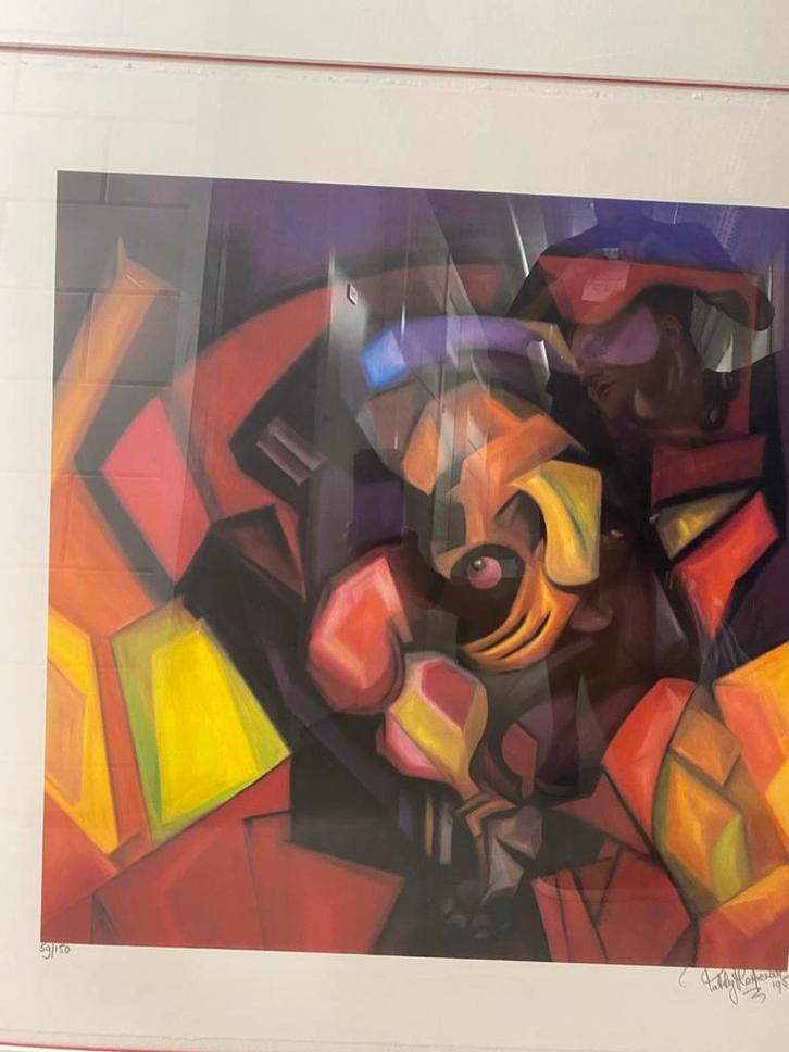 Abstracte Kunst Print - Gesigneerd Patty Harpenau, Antiek en Kunst, Kunst | Schilderijen | Abstract, Ophalen