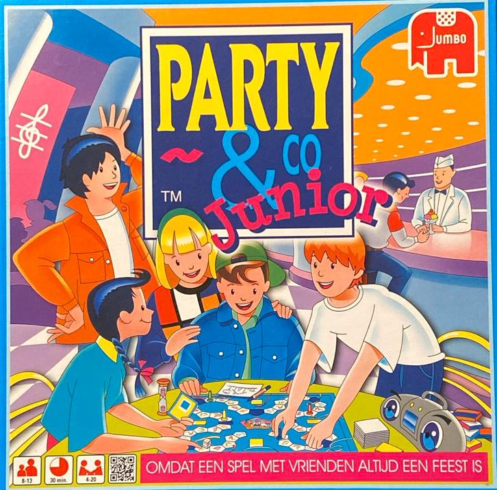 Party & Co Junior - Leuk familiespel!, Hobby en Vrije tijd, Gezelschapsspellen | Bordspellen, Zo goed als nieuw, Drie of vier spelers