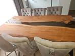 Epoxy Boomstam Eettafel en salontafel, Ophalen, Zo goed als nieuw
