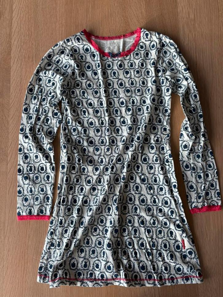 Claesens nachtpon/ pyama meisjes 152-158 12jr wit en blauw, Kinderen en Baby's, Kinderkleding | Maat 152, Zo goed als nieuw, Meisje