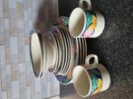 Klein servies met een kleurig patroon, Ophalen of Verzenden, Overige stijlen, Bord(en)