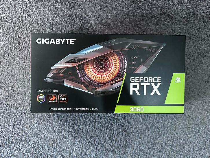 GigaByte RTX 3060 12GB OC | Grote versie | Garantie 2028, Computers en Software, Videokaarten, Zo goed als nieuw, Nvidia, PCI-Express 4.0