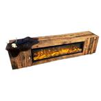 Luxe Custom Made TV-meubel met 3D Elektrische Sfeerhaard, Ophalen, Zo goed als nieuw, Elektrische haard