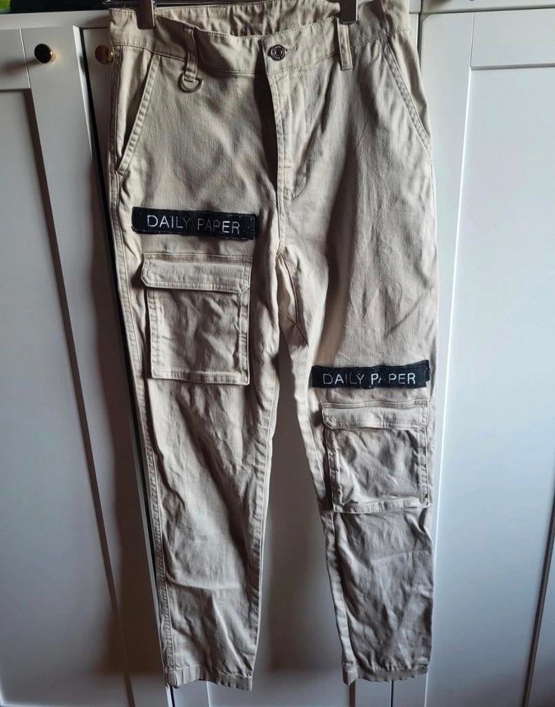 Daily Paper broek - Maat XS (ongestreken), Beige, Daily Paper, Ophalen of Verzenden, Zo goed als nieuw