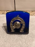 Glazen blok massief met hoefijzer, Ophalen of Verzenden