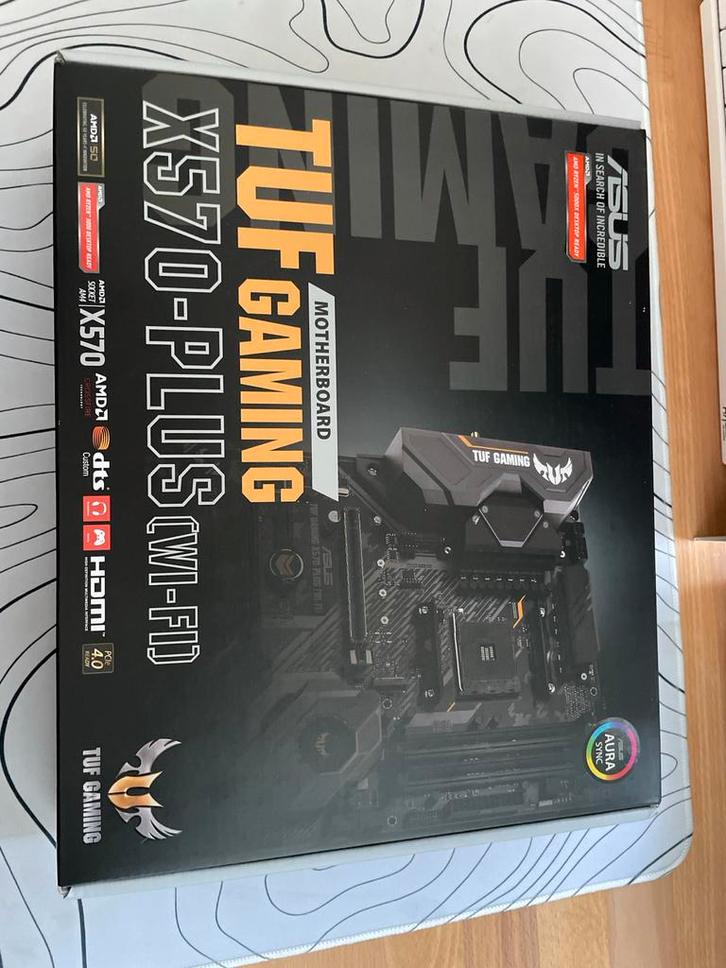Asus TUF X570-Plus Gaming Moederbord, Computers en Software, Moederborden, Nieuw, AMD, DDR4, Ophalen of Verzenden
