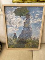 Monet - Vrouw met Parasol - Ingelijst, Ophalen of Verzenden