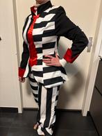 Pierrot/Beetlejuice Kostuum - Maat M, Kleding | Dames, Maat 38/40 (M), Carnaval, Ophalen of Verzenden, Zo goed als nieuw