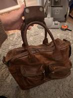 Cowboysbag leren tas - rits defect, Sieraden, Tassen en Uiterlijk, Tassen | Damestassen, Ophalen of Verzenden, Gebruikt, Bruin
