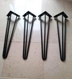 Te koop: 2 ds á 4 st. nieuwe hairpin tafelpoten 45,7 cm hoog, Ophalen, Tafelpoot, Minder dan 50 cm, Rond