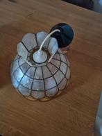 Schelpenlamp retro, mid century, Huis en Inrichting, Lampen | Plafondlampen, Ophalen of Verzenden, Zo goed als nieuw
