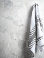 Mosaic Marmer Hexagon Bianco Carrara 150mm, Verzenden, Wandtegels, Nieuw, 20 tot 40 cm