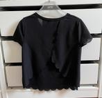 Topje met open achterkant, S, Kleding | Dames, Tops, Zwart, Ophalen of Verzenden, Zo goed als nieuw, Korte mouw