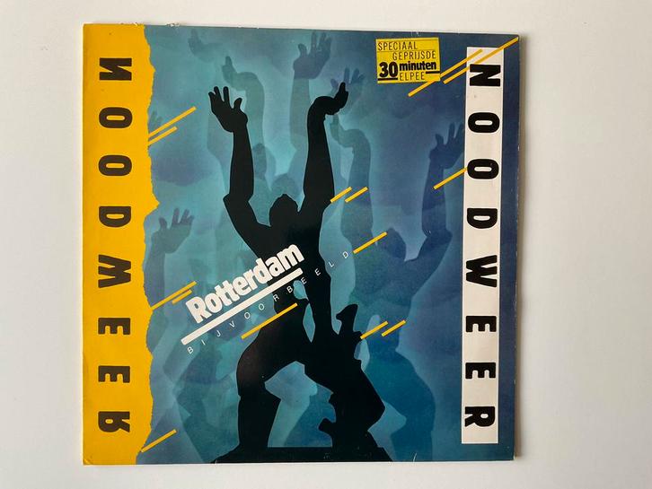 Noodweer – Rotterdam Bijvoorbeeld (in de disco) LP pop, Cd's en Dvd's, Vinyl | Pop, Gebruikt, 1980 tot 2000, 12 inch, Ophalen of Verzenden