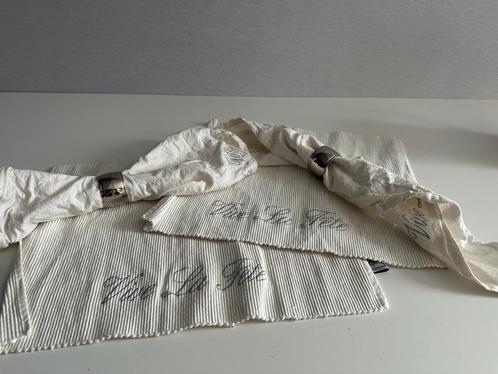 Riviera Maison servetten met ring luxe, Huis en Inrichting, Tafelkleden, Rechthoek, Ophalen of Verzenden