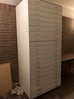 Houten ladekast met 20 lades, Ophalen, 5 laden of meer, 200 cm of meer, 50 tot 100 cm