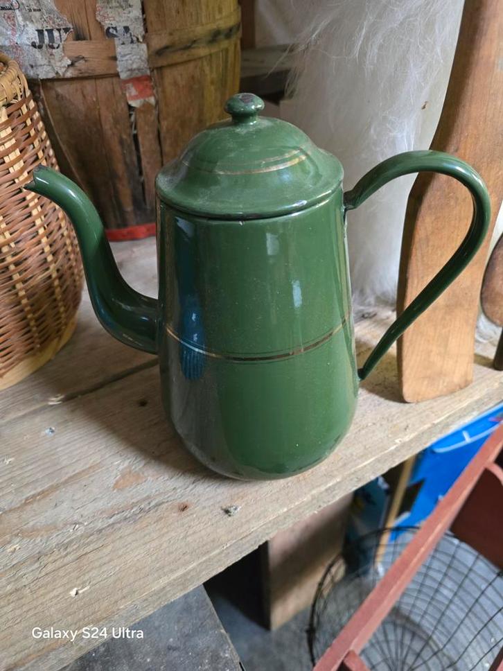 Emaille Koffie Kan, Antiek en Kunst, Antiek | Emaille, Ophalen