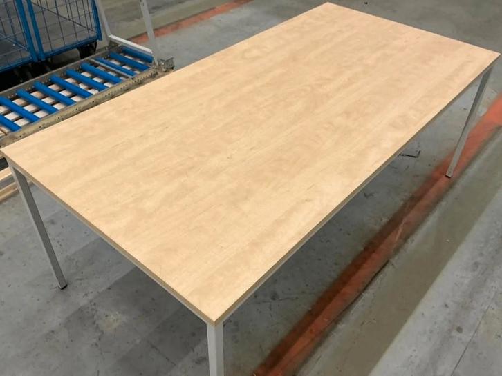 kantinetafel eettafel vergadertafel 200x100 cm-Ahorn blad, Huis en Inrichting, Tafels | Bijzettafels, Gebruikt, Rechthoekig, 60 cm of meer