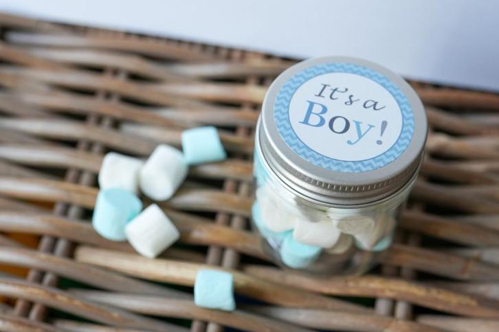 Geboorte en babyshower traktatie - potje met snoepjes, Hobby en Vrije tijd, Feestartikelen, Nieuw, Feestartikel, Geboorte of Huwelijk
